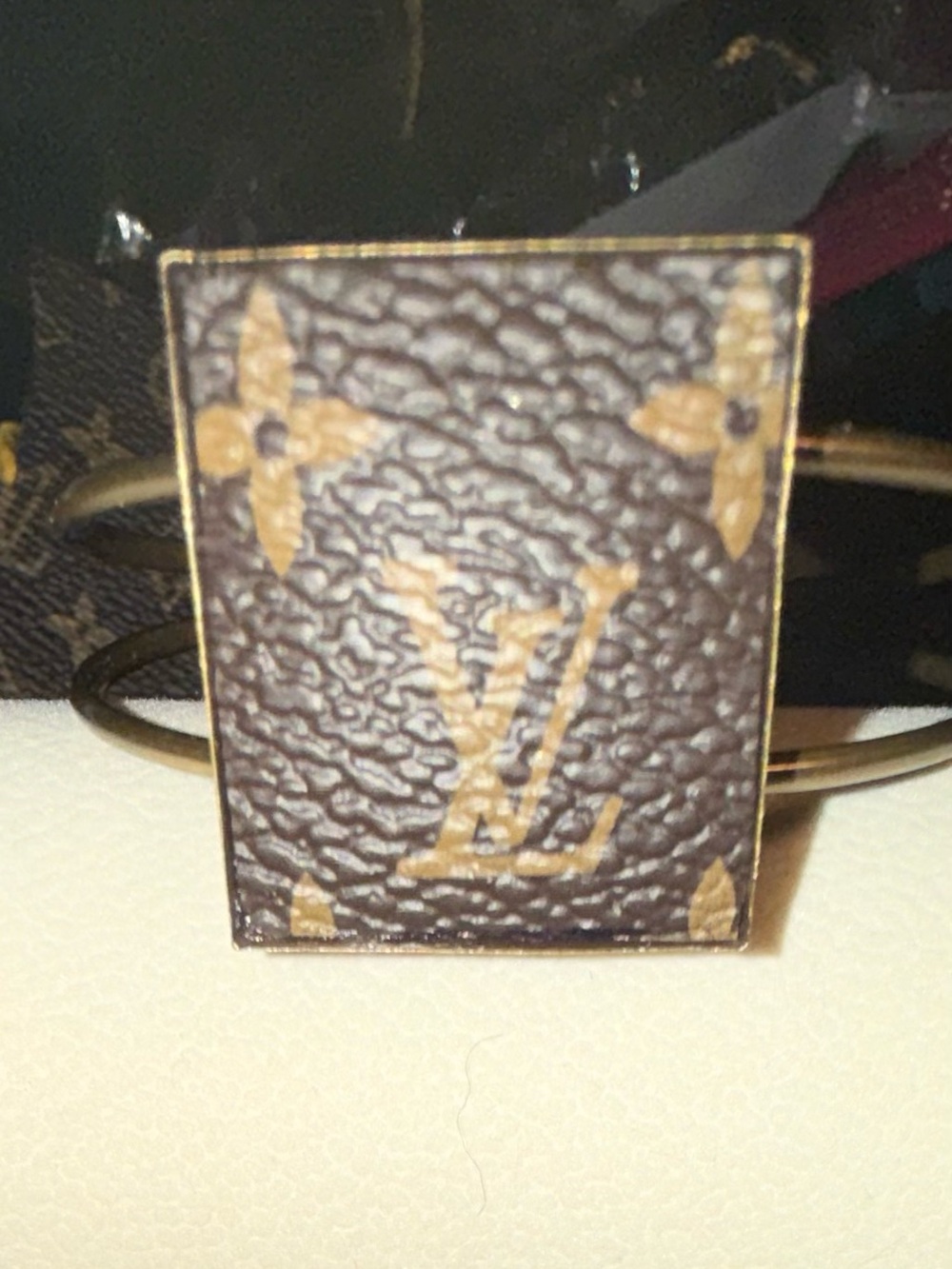 New design Brown Monogram Square bracelet high end leather design!!!